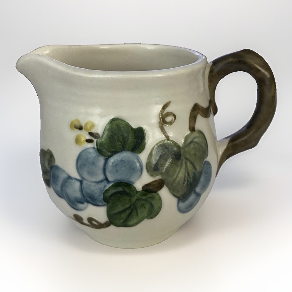 Metlox Vernon Poppytrail Creamer/Pitcher Embossed Grapes Vintage